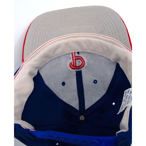 Vintage 90s Philadelphia Phillies Hat Cap Snapback MLB Baseball Texaco Blue Red - Picture 6 of 8